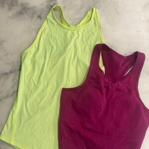 (2) lululemon tanks